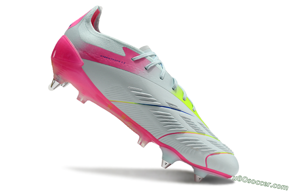 Adidas Predator Elite 24 SG Soft Ground Soccer Cleats - Jade/Pink/Blue 4