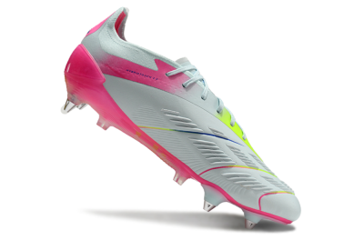 Adidas Predator Elite 24 SG Soft Ground Soccer Cleats - Jade/Pink/Blue