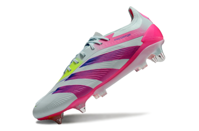 Adidas Predator Elite 24 SG Soft Ground Soccer Cleats - Jade/Pink/Blue