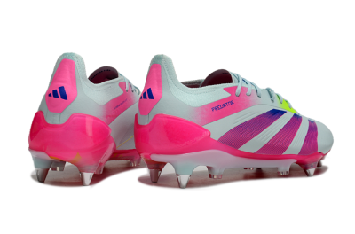 Adidas Predator Elite 24 SG Soft Ground Soccer Cleats - Jade/Pink/Blue