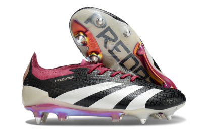 Adidas Predator Elite 24 SG Soft Ground Soccer Cleats - Black/White/Red