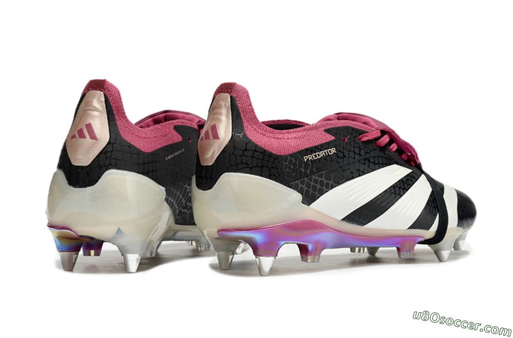 Adidas Predator Elite Foldover Tongue SG Soft Ground Soccer Cleats - Black/White/Red 6