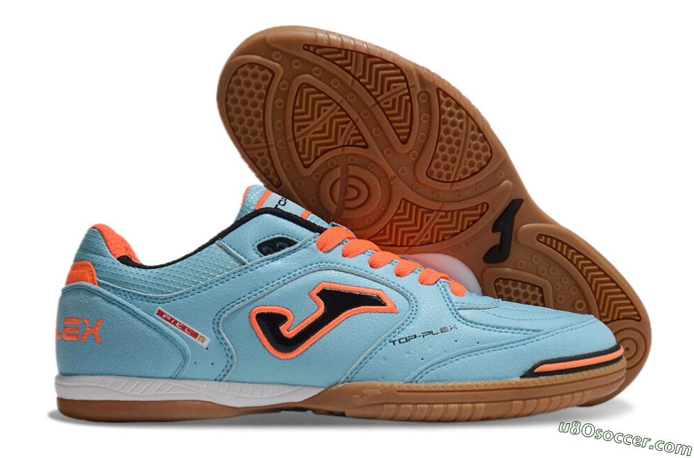 Joma Top Flex 920 IC Indoor & Futsal Soccer Shoes - Blue/Orange/Black 1