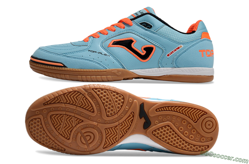 Joma Top Flex 920 IC Indoor & Futsal Soccer Shoes - Blue/Orange/Black 0