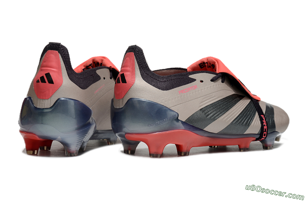 Adidas Predator Elite Foldover Tongue FG Firm Ground Soccer Cleats - Platinum Metallic/Aurora Black/Carbon 6