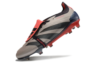 Adidas Predator Elite Foldover Tongue FG Firm Ground Soccer Cleats - Platinum Metallic/Aurora Black/Carbon
