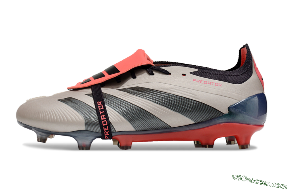 Adidas Predator Elite Foldover Tongue FG Firm Ground Soccer Cleats - Platinum Metallic/Aurora Black/Carbon 2