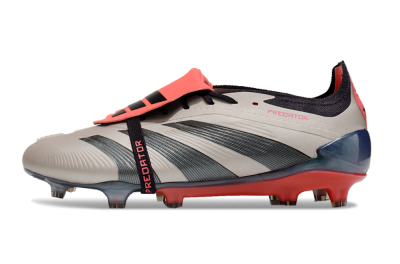 Adidas Predator Elite Foldover Tongue FG Firm Ground Soccer Cleats - Platinum Metallic/Aurora Black/Carbon