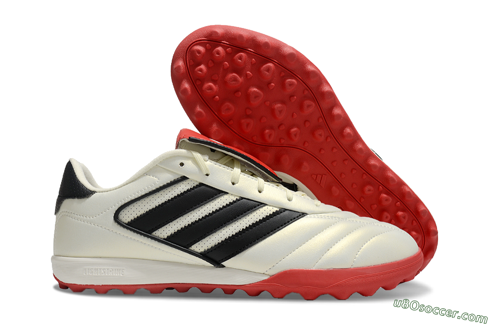 Adidas Copa Gloro 2 TF Artificial Turf Soccer Shoes - Ivory/Core Black/Solar Red 1