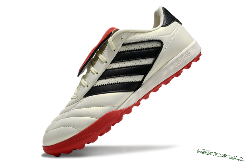 Adidas Copa Gloro 2 TF Artificial Turf Soccer Shoes - Ivory/Core Black/Solar Red 5
