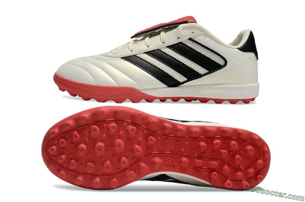 Adidas Copa Gloro 2 TF Artificial Turf Soccer Shoes - Ivory/Core Black/Solar Red 0