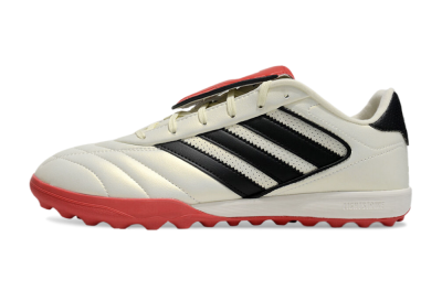 Adidas Copa Gloro 2 TF Artificial Turf Soccer Shoes - Ivory/Core Black/Solar Red