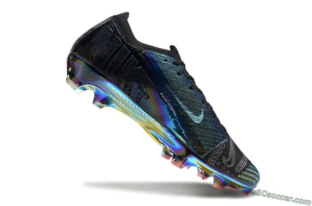 Nike Air Zoom Mercurial Vapor 15 Elite FG Firm Ground Soccer Cleats - Blue/Black/Gold 4
