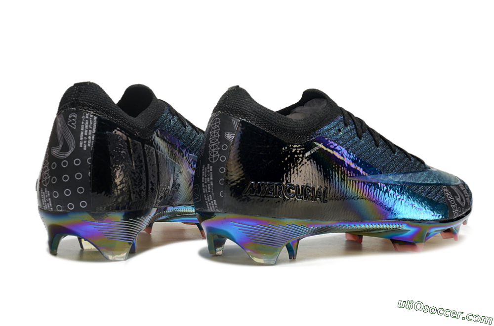 Nike Air Zoom Mercurial Vapor 15 Elite FG Firm Ground Soccer Cleats - Blue/Black/Gold 6