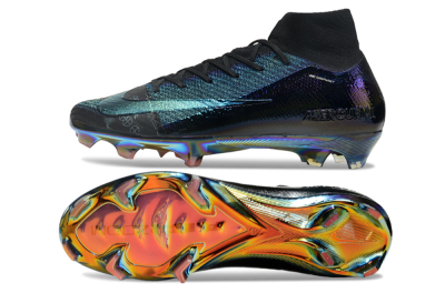 Nike Air Zoom Mercurial Superfly 9 Elite FG Firm Ground Soccer Cleats - Metal Blue/Black