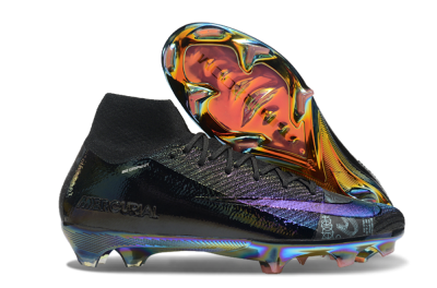 Nike Air Zoom Mercurial Superfly 9 Elite FG Firm Ground Soccer Cleats - Metal Blue/Black