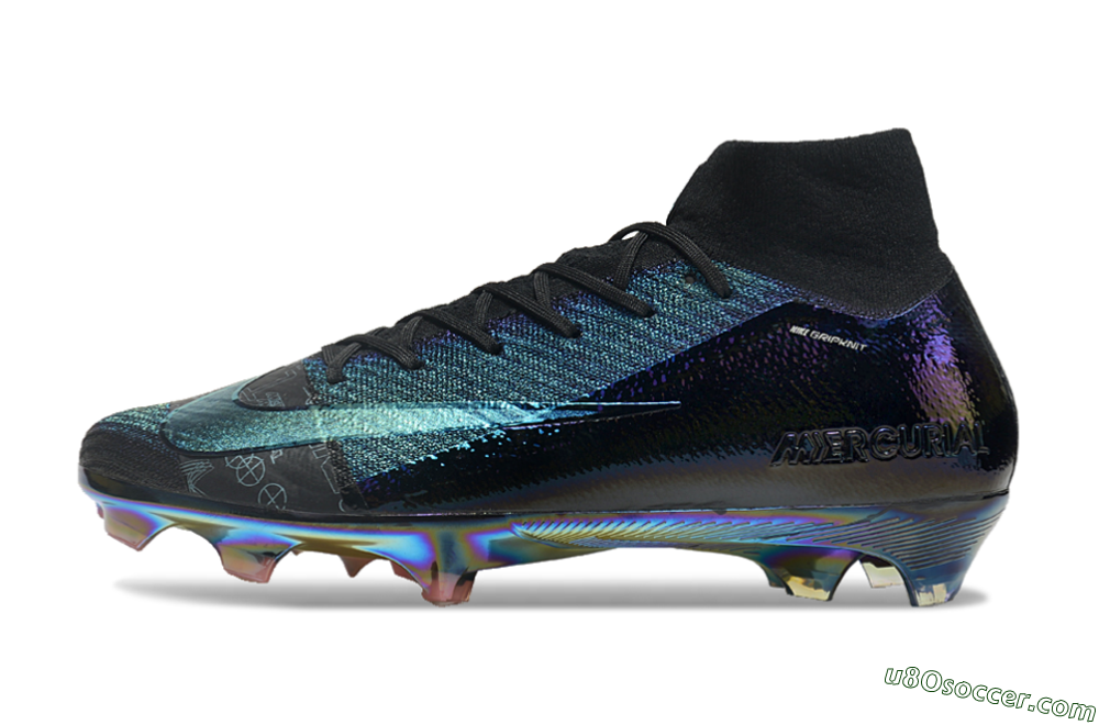 Nike Air Zoom Mercurial Superfly 9 Elite FG Firm Ground Soccer Cleats - Metal Blue/Black 1