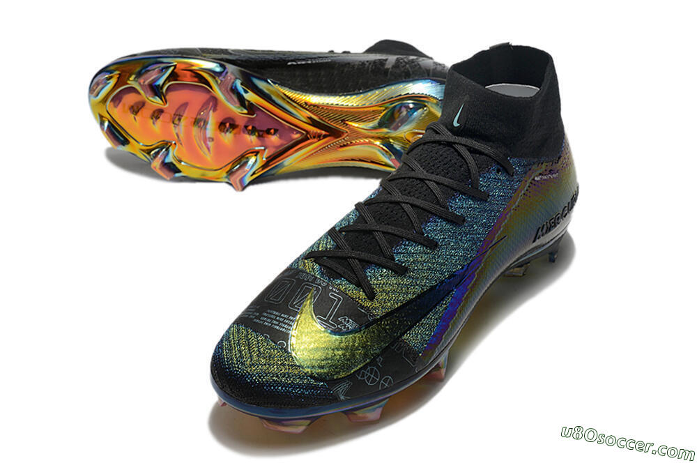 Nike Air Zoom Mercurial Superfly 9 Elite FG Firm Ground Soccer Cleats - Metal Blue/Black 2