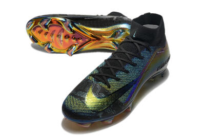 Nike Air Zoom Mercurial Superfly 9 Elite FG Firm Ground Soccer Cleats - Metal Blue/Black