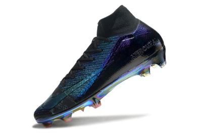 Nike Air Zoom Mercurial Superfly 9 Elite FG Firm Ground Soccer Cleats - Metal Blue/Black