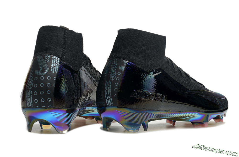 Nike Air Zoom Mercurial Superfly 9 Elite FG Firm Ground Soccer Cleats - Metal Blue/Black 5