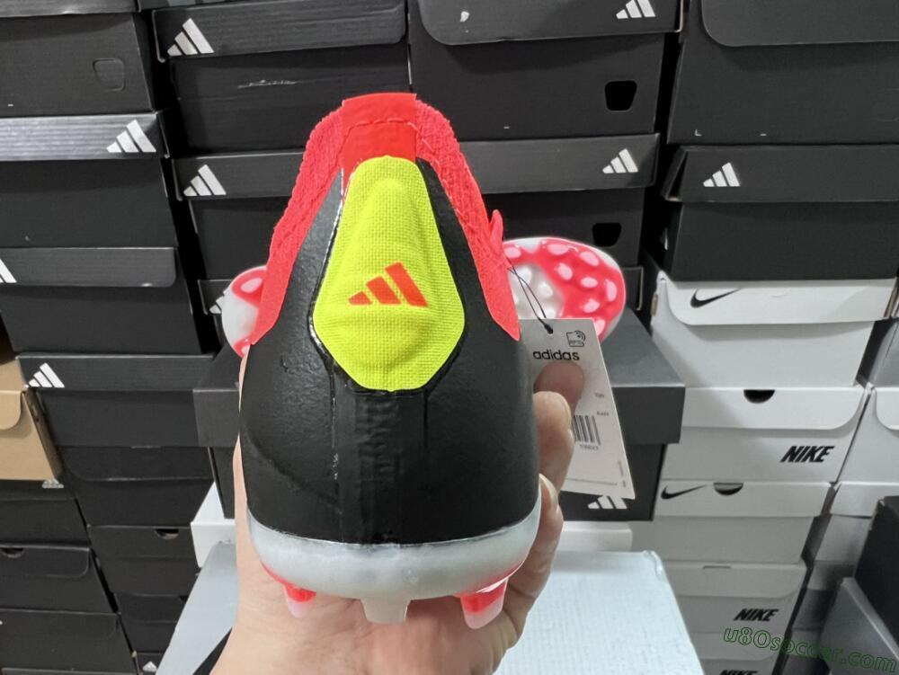 Adidas Predator 24 Elite AG Artificial Grass Soccer Cleats - Black/white/Red/Yellow