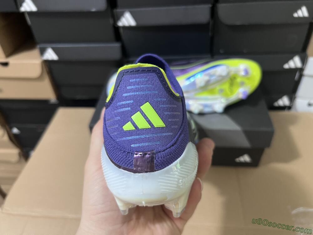 Adidas F50+ Lightstrike Pro FG Firm Ground Soccer Cleats - Purple/Yellow/Blue