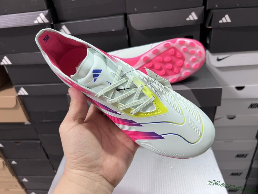 Adidas Predator Elite 24 MG Multi Ground Soccer Cleats - Jade/Purple/Pink