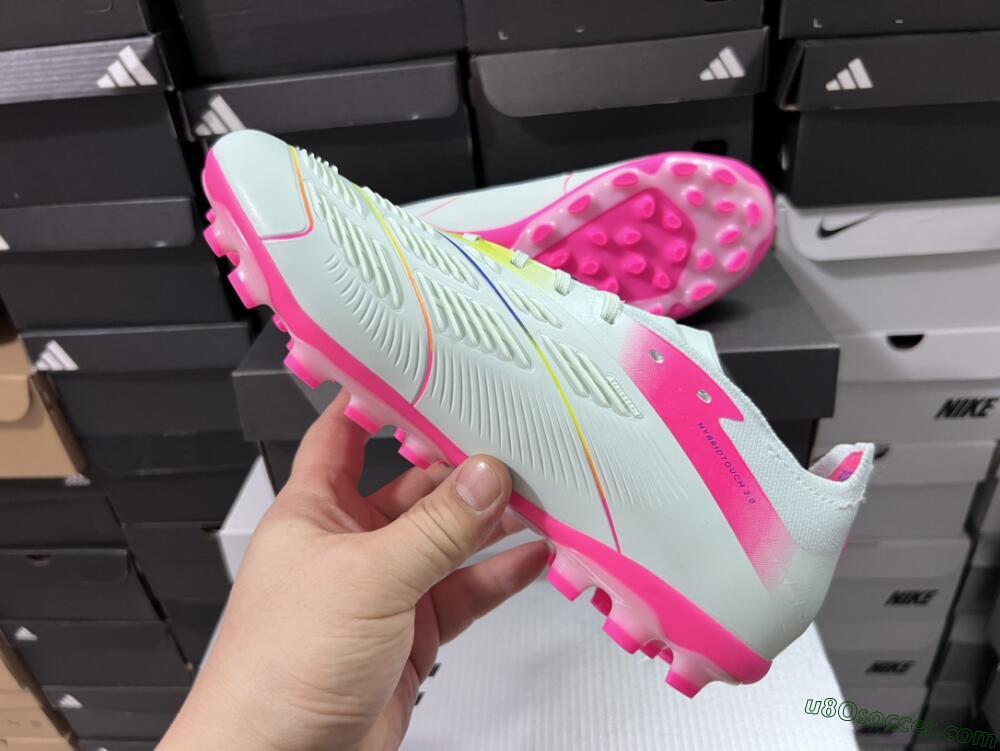 Adidas Predator Elite 24 MG Multi Ground Soccer Cleats - Jade/Purple/Pink