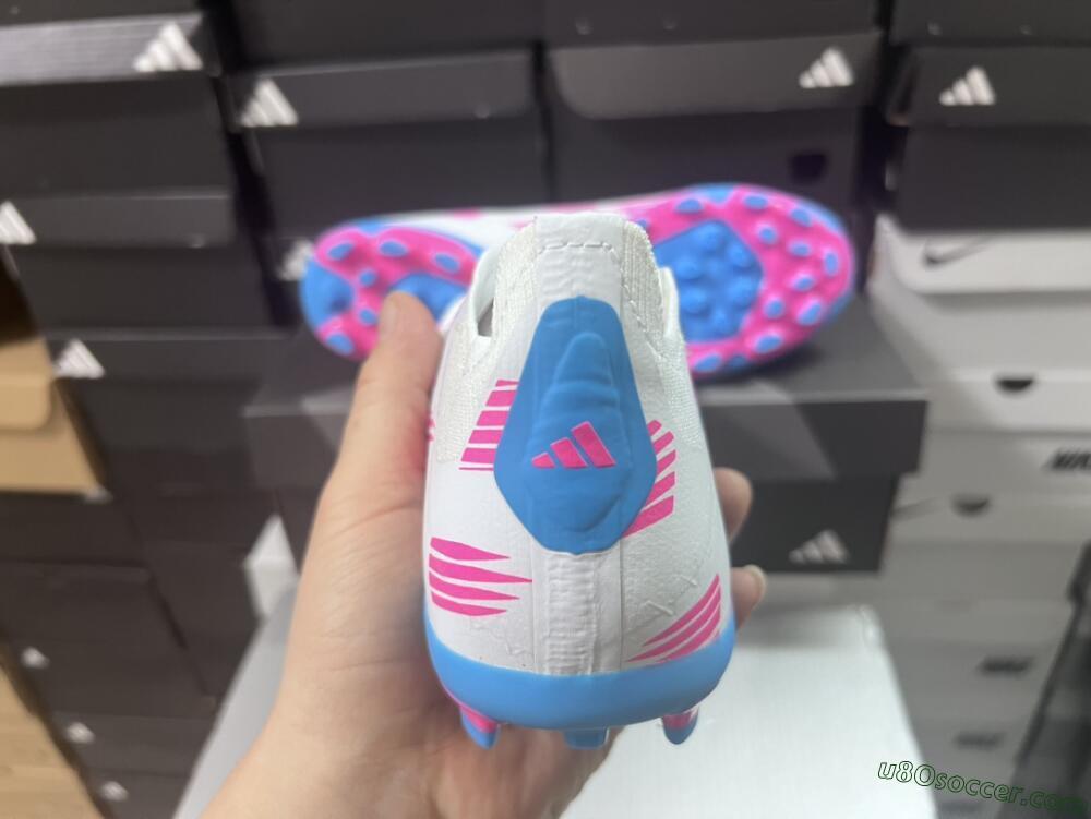 Adidas Predator Elite 24 MG Multi Ground Soccer Cleats - White/Blue/Pink