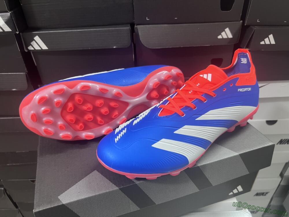 Adidas Predator Elite 24 MG Multi Ground Soccer Cleats - Blue/White/Red