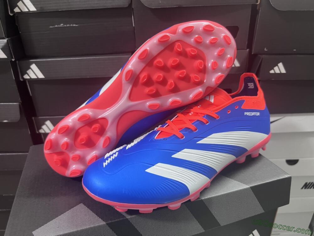 Adidas Predator Elite 24 MG Multi Ground Soccer Cleats - Blue/White/Red