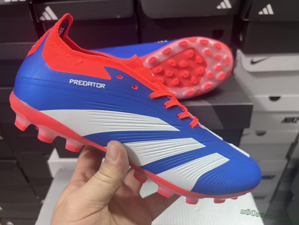 Adidas Predator Elite 24 MG Multi Ground Soccer Cleats - Blue/White/Red