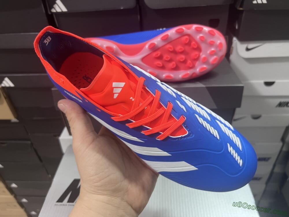 Adidas Predator Elite 24 MG Multi Ground Soccer Cleats - Blue/White/Red