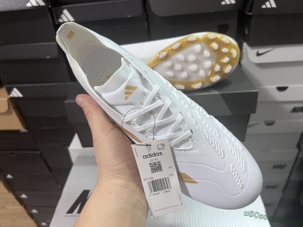 Adidas Predator Elite 24 MG Multi Ground Soccer Cleats - White/Gold