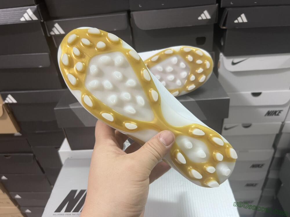 Adidas Predator Elite 24 MG Multi Ground Soccer Cleats - White/Gold