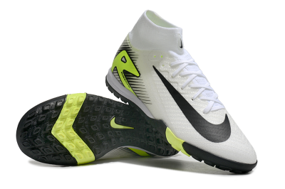 Nike Air Zoom Mercurial Superfly 10 Elite TF Artificial Turf Soccer Shoes - White/Black/Yellow