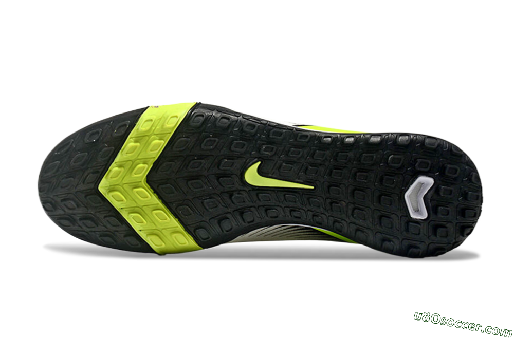 Nike Air Zoom Mercurial Superfly 10 Elite TF Artificial Turf Soccer Shoes - White/Black/Yellow 7