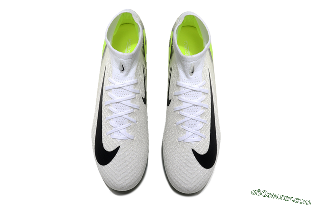 Nike Air Zoom Mercurial Superfly 10 Elite FG Firm Ground Soccer Cleats - White/Black/Yellow/Gold 4