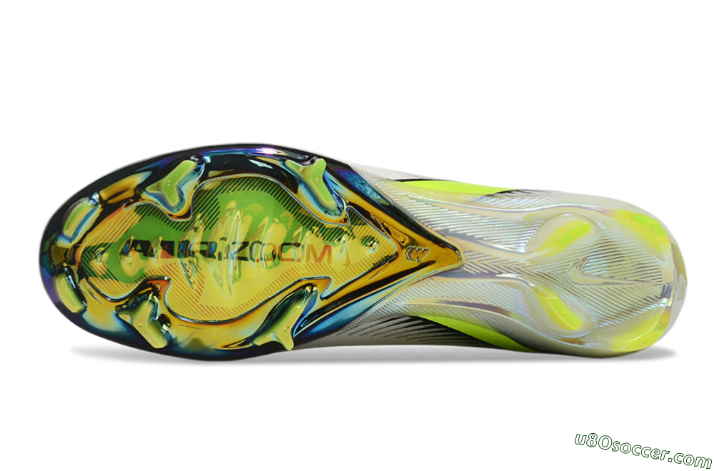 Nike Air Zoom Mercurial Superfly 10 Elite FG Firm Ground Soccer Cleats - White/Black/Yellow/Gold 7