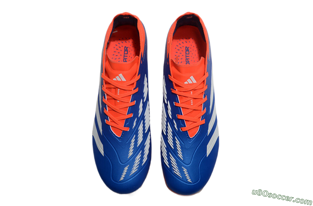 Adidas Predator Elite 24 MG Multi Ground Soccer Cleats - Blue/White/Red 4