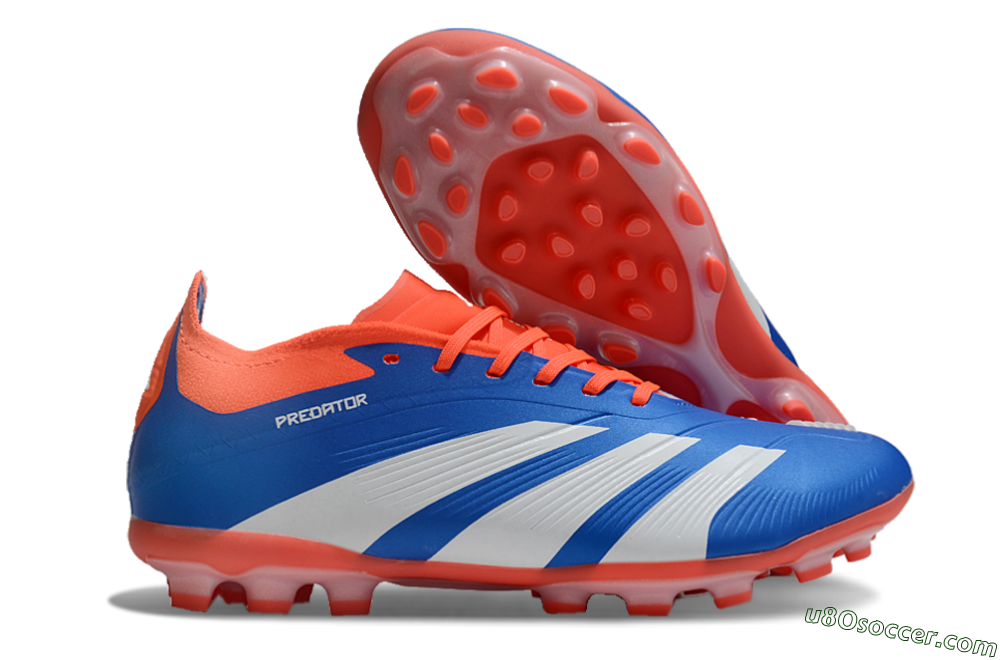 Adidas Predator Elite 24 MG Multi Ground Soccer Cleats - Blue/White/Red 1