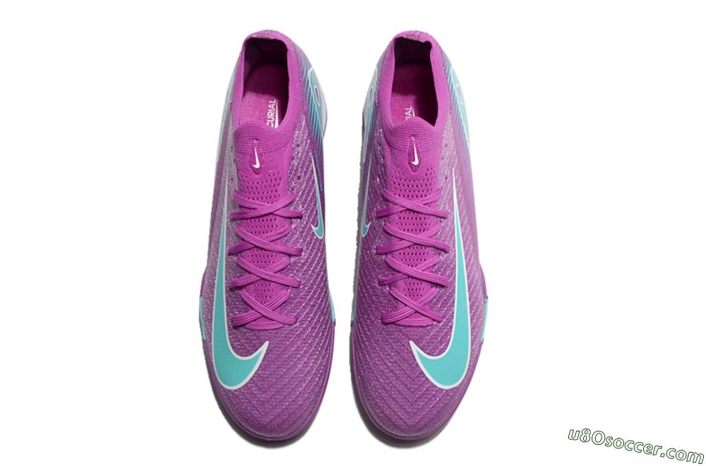 Nike Air Zoom Mercurial Vapor 16 Elite TF Artificial Turf Soccer Shoes - Purple/Jade/White 5