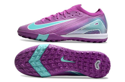 Nike Air Zoom Mercurial Vapor 16 Elite TF Artificial Turf Soccer Shoes - Purple/Jade/White