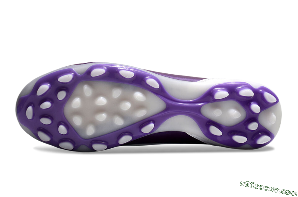 Messi x Adidas F50 Elite MG Multi Ground Soccer Cleats - White/Black/Purple 6