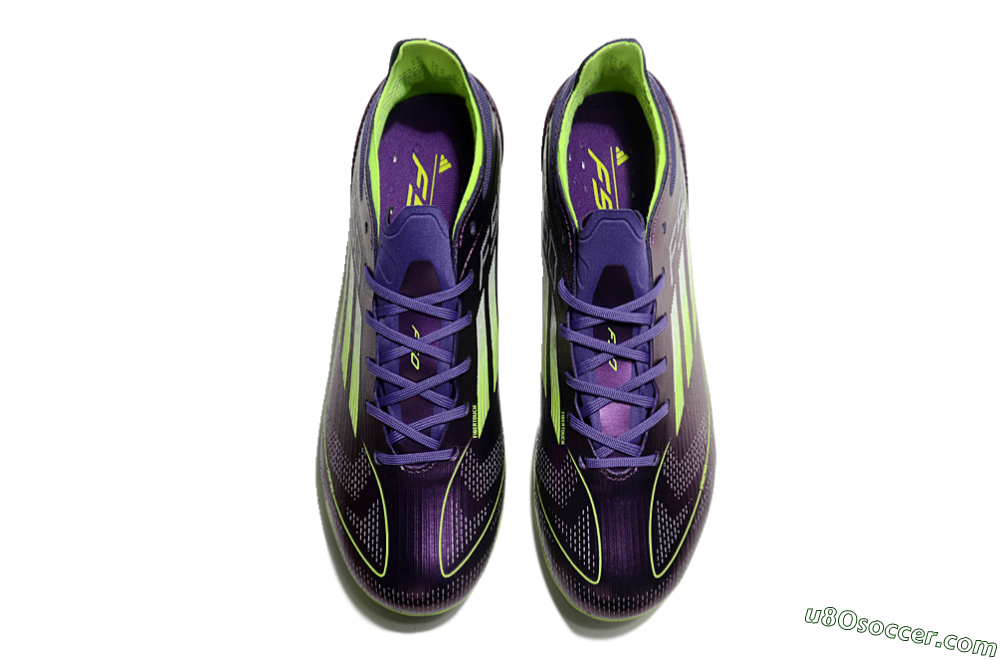 Adidas F50 Elite MG Multi Ground Soccer Cleats - Purple/Yellow 4