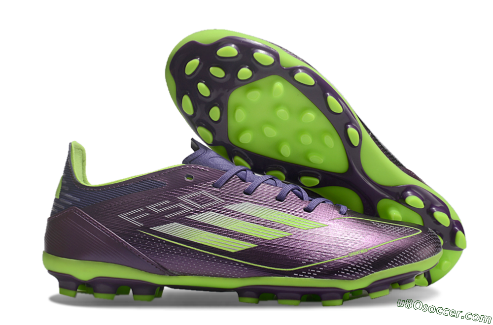 Adidas F50 Elite MG Multi Ground Soccer Cleats - Purple/Yellow 1