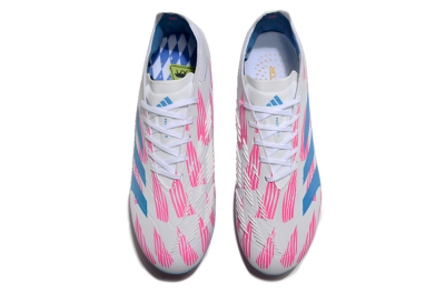 Adidas Predator Elite 24 MG Multi Ground Soccer Cleats - White/Blue/Pink