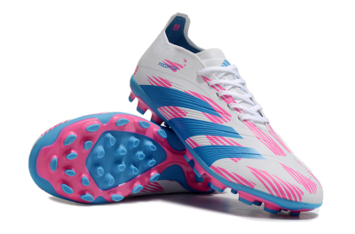 Adidas Predator Elite 24 MG Multi Ground Soccer Cleats - White/Blue/Pink