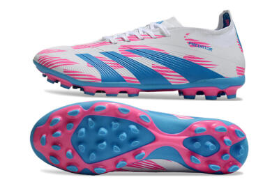 Adidas Predator Elite 24 MG Multi Ground Soccer Cleats - White/Blue/Pink
